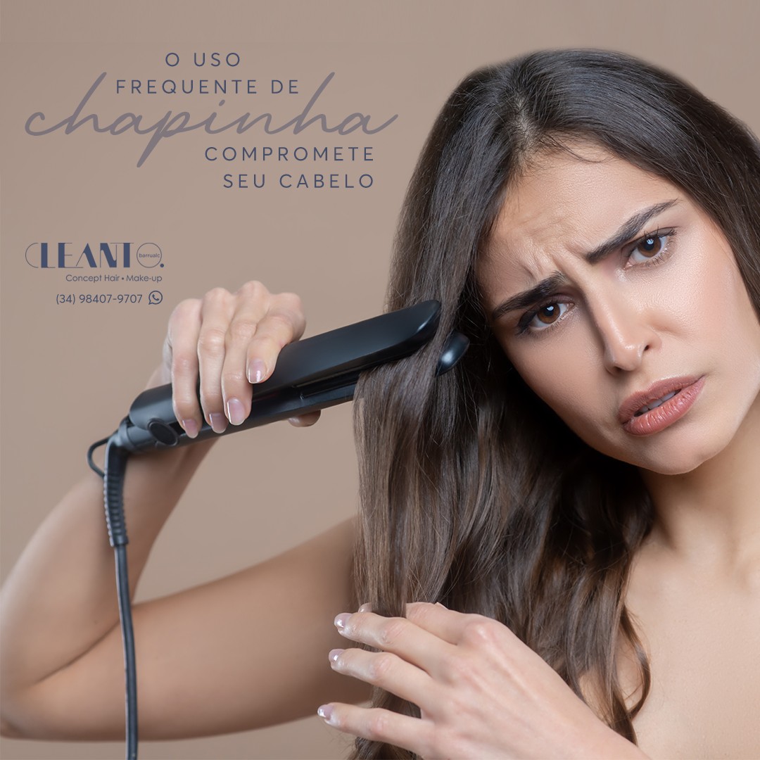 O uso Frequente de chapinha compromete seu cabelo