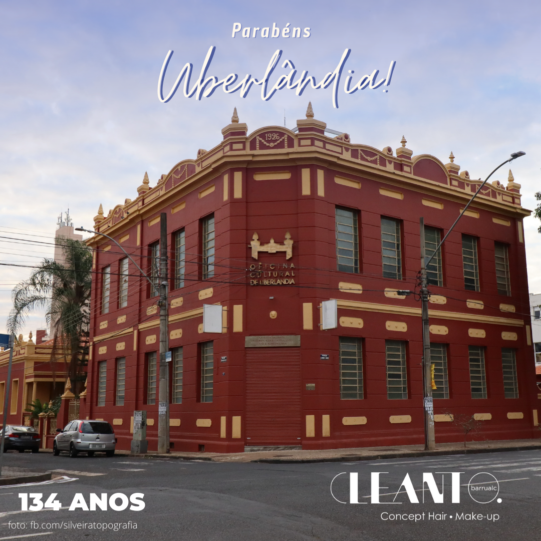 Hoje, Uberlândia escreve mais um ano de História. Parabéns! ✨ Uberlândia - 134 anos! O Studio Cleanto Barrualc é grato por participar deste momento, e colaborar com crescimento e desenvolvimento de nossa terra querida