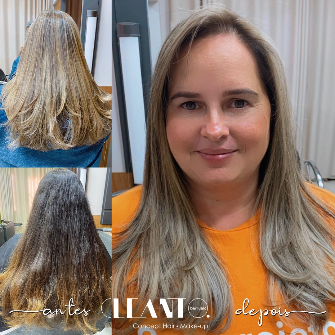 Veja esse antes e depois aplicando já o curso Master Class Mechas Criativas com Romeu Felipe!