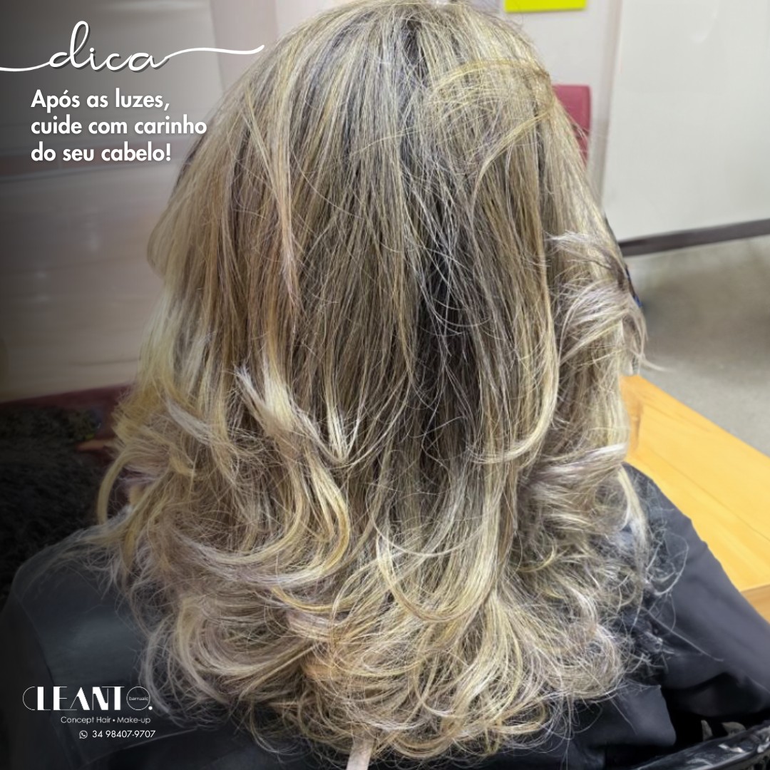 Após as luzes, cuide com carinho do seu cabelo!