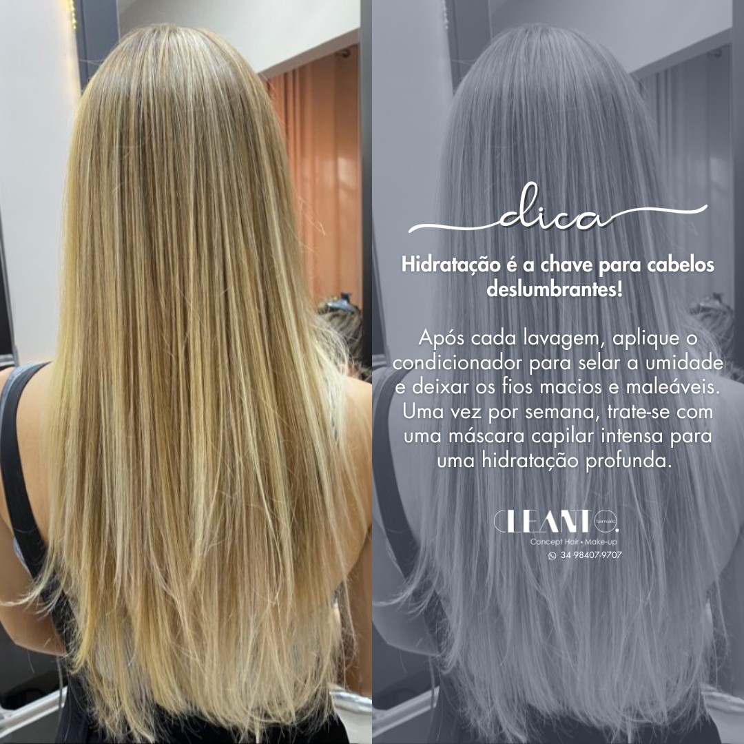Hidratação é a chave para cabelos deslumbrantes
