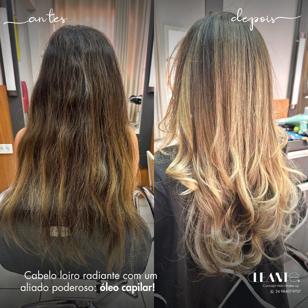 Cabelo loiro radiante