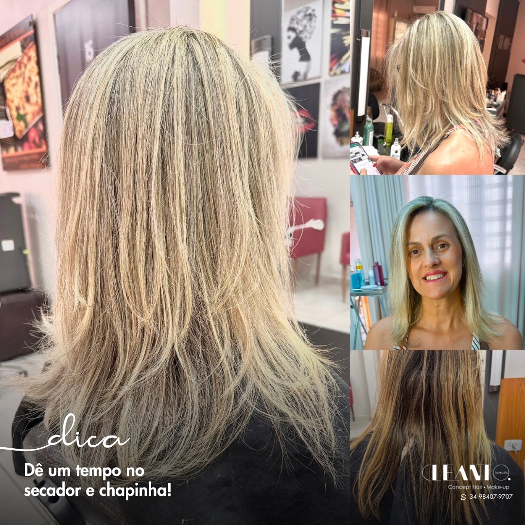 Dê um tempo no secador e chapinha!