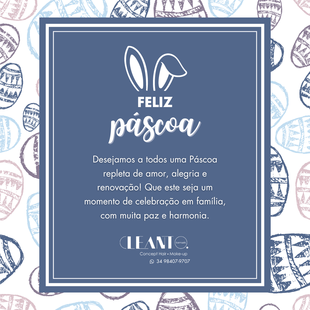 Desejamos a todos uma Páscoa repleta de amor
