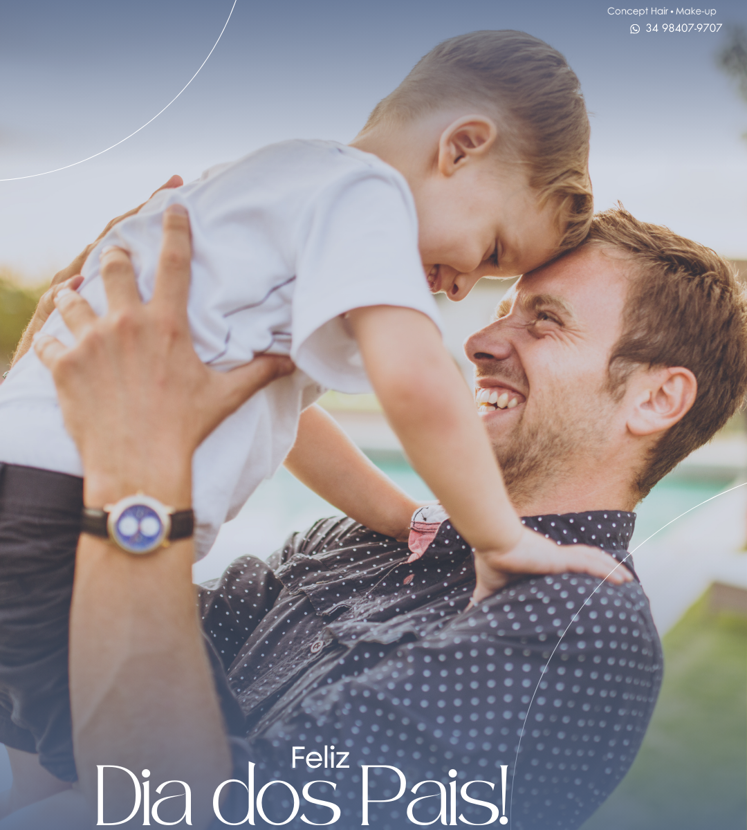 Feliz Dia dos Pais. Hoje celebramos todos os pais que fazem do mundo um lugar melhor com seu amor, sabedoria e dedicação.  Que este dia seja cheio de alegria, carinho e momentos especiais ao lado de quem você ama. Desejamos a todos um Dia dos Pais maravilhoso e repleto de felicidade!