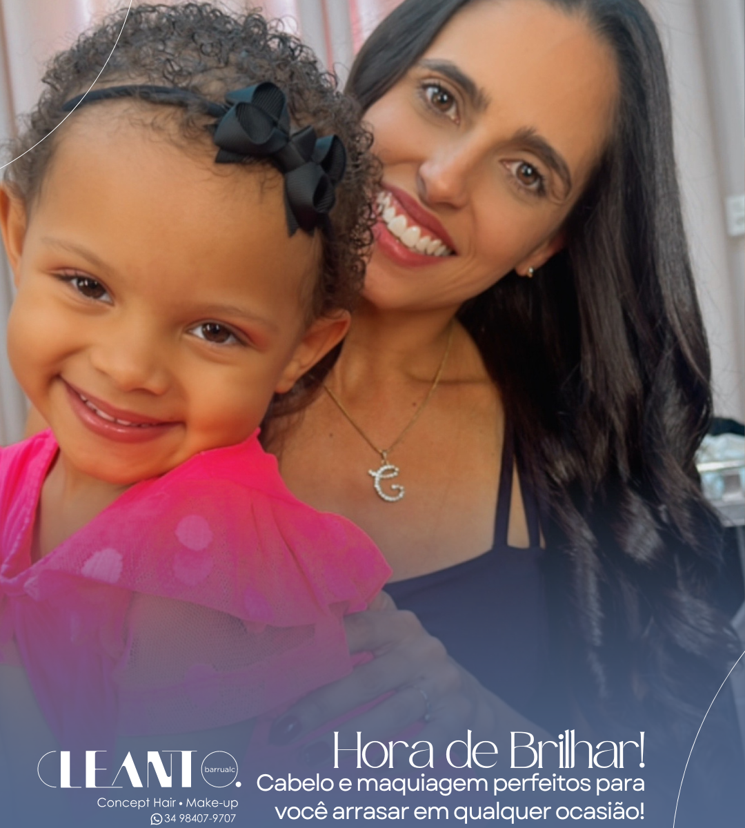 Hora de brilhar! Hora de brilhar! Olha só essa produção incrível para festas e eventos! Cabelo e maquiagem perfeitos para você arrasar em qualquer ocasião. Desde o penteado sofisticado até a make deslumbrante, tudo feito com muito carinho e atenção aos detalhes.