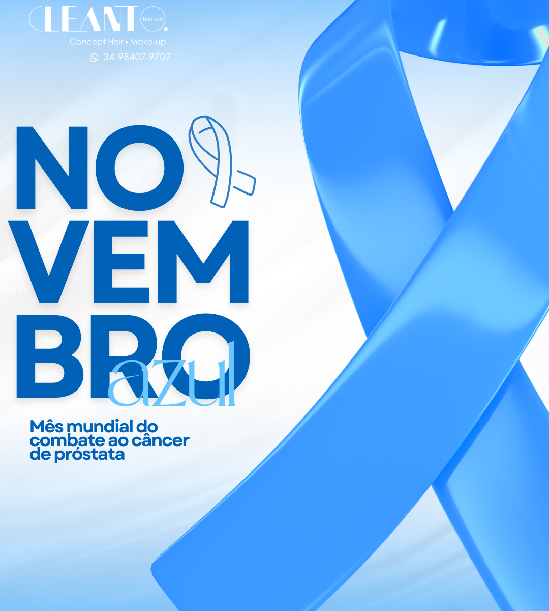 Novembro Azul A campanha é um lembrete para cuidar da saúde e realizar exames preventivos.