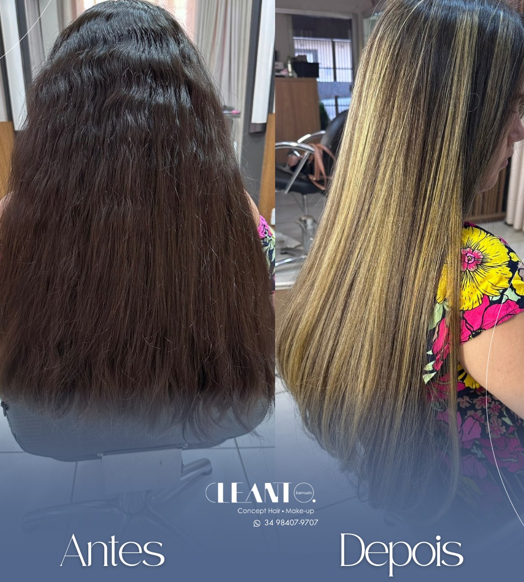 Antes e Depois. Confira o antes e depois de mais uma transformação incrível!