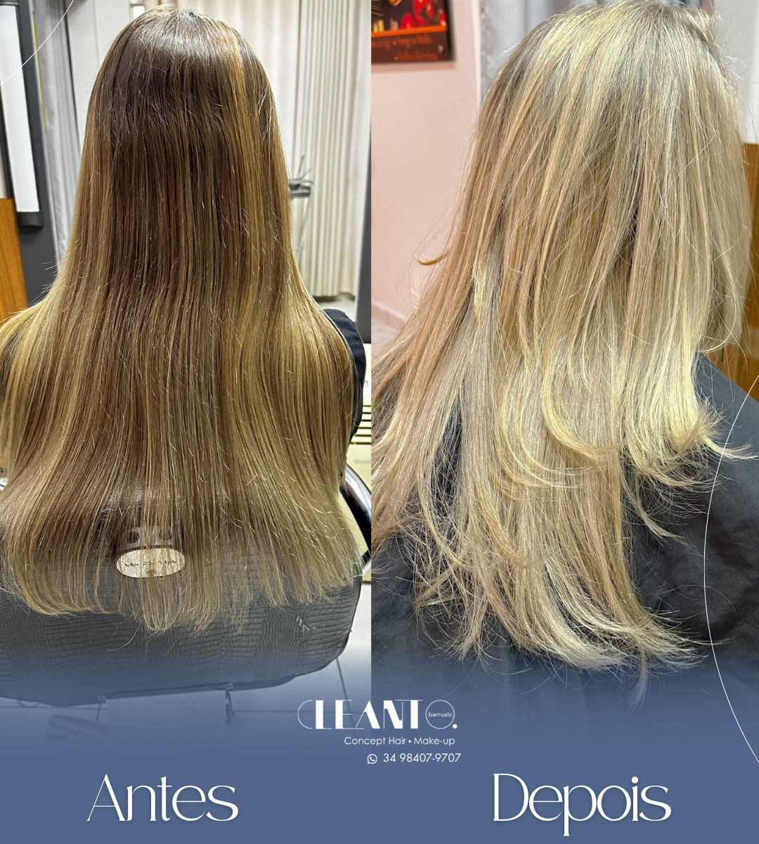 antes e depois. O antes pode até ser bom, mas o depois... é INCRÍVEL!