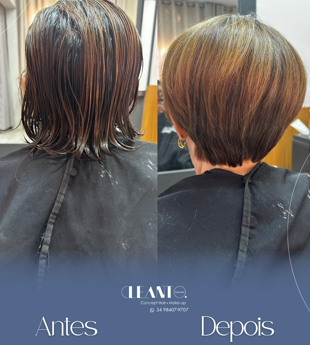 Antes e depois cabelo curto. Cabelos curtos têm um charme único e podem transformar completamente o visual!