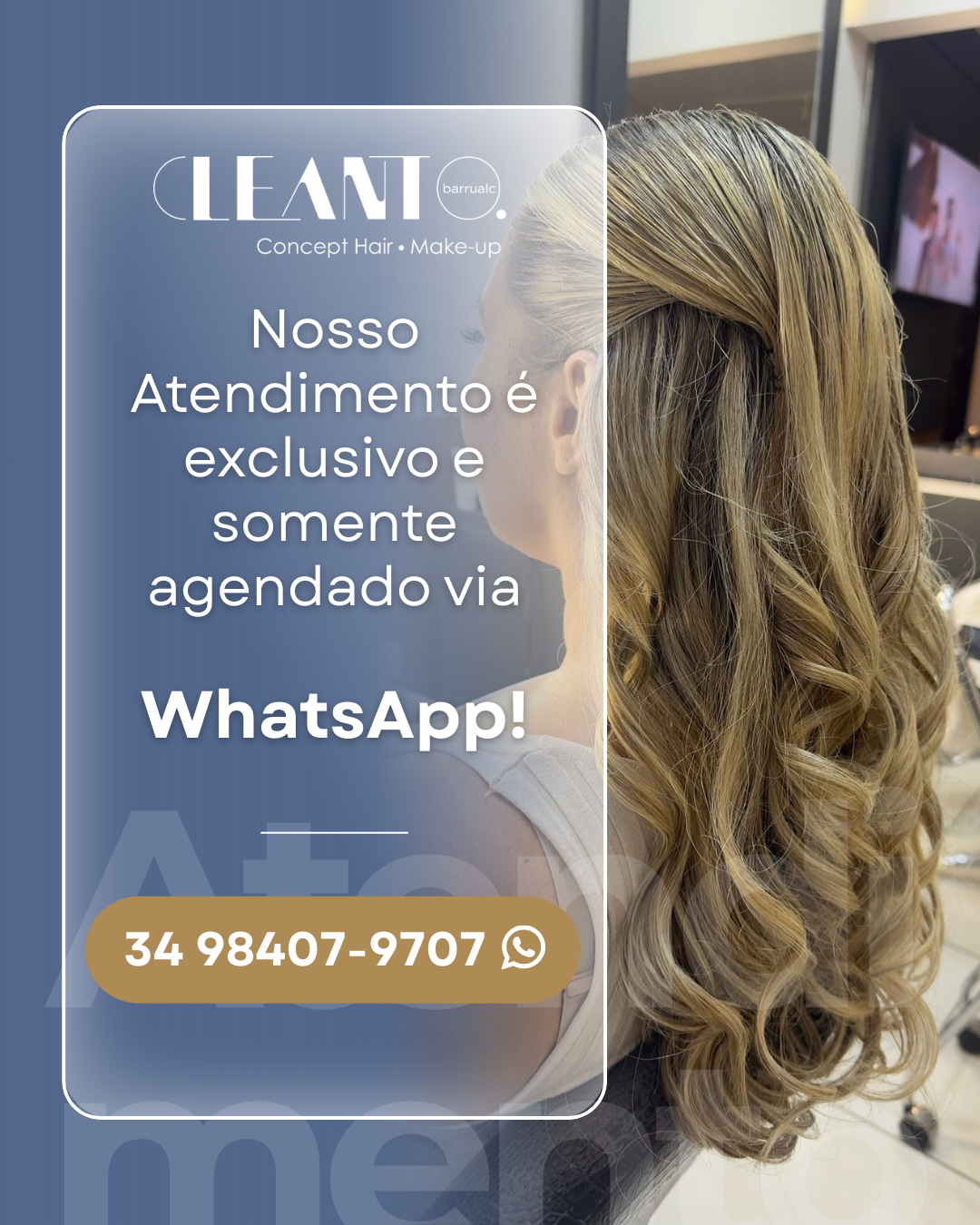 Atendimento exclusivo pelo WhatsApp!