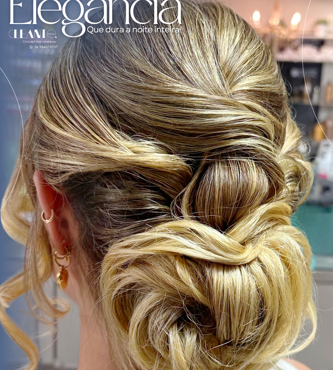 Penteado para Festas e Eventos. Elegância que dura a noite inteira. Quando o penteado certo encontra a técnica certa, o resultado fala por si.