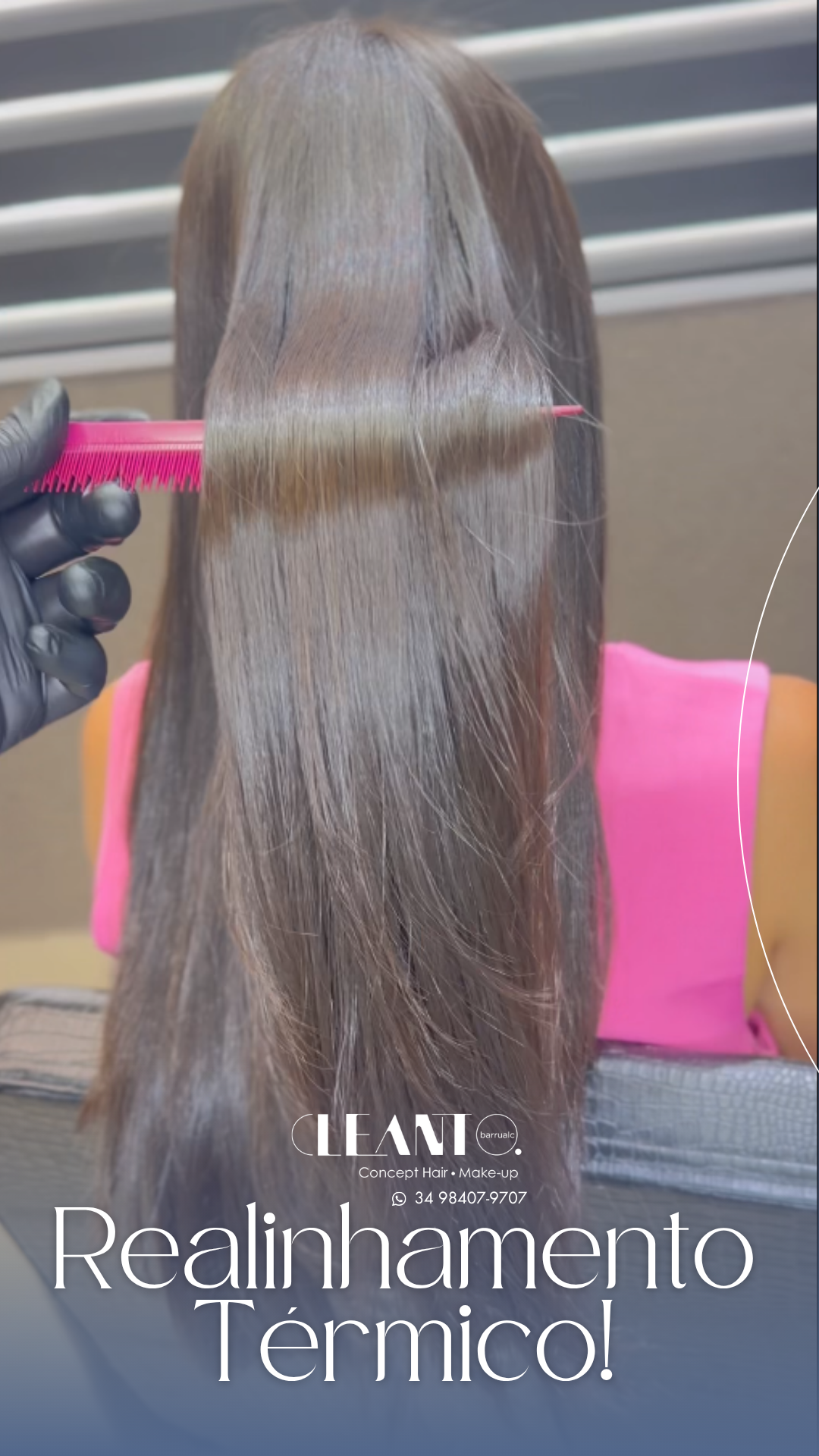 Realinhamento térmico. O realinhamento térmico vai além da estética. Ele facilita a rotina e devolve tempo para o que realmente importa.