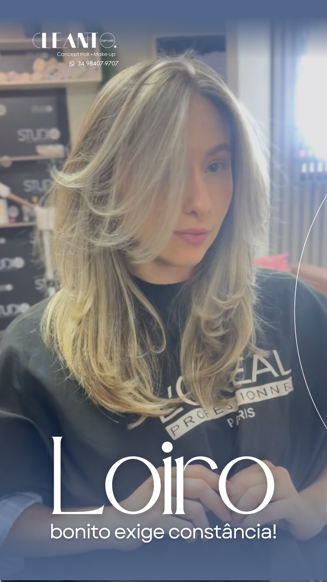 Loiro bonito exige constância Cuidado contínuo é o que mantém o resultado equilibrado e saudável.