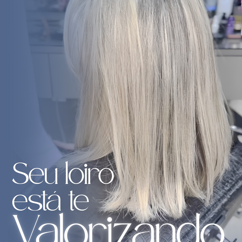 Renovação do loiro Agende seu horário e descubra o que o seu cabelo pode ser quando é feito com técnica e visão profissional! Hora de resolver