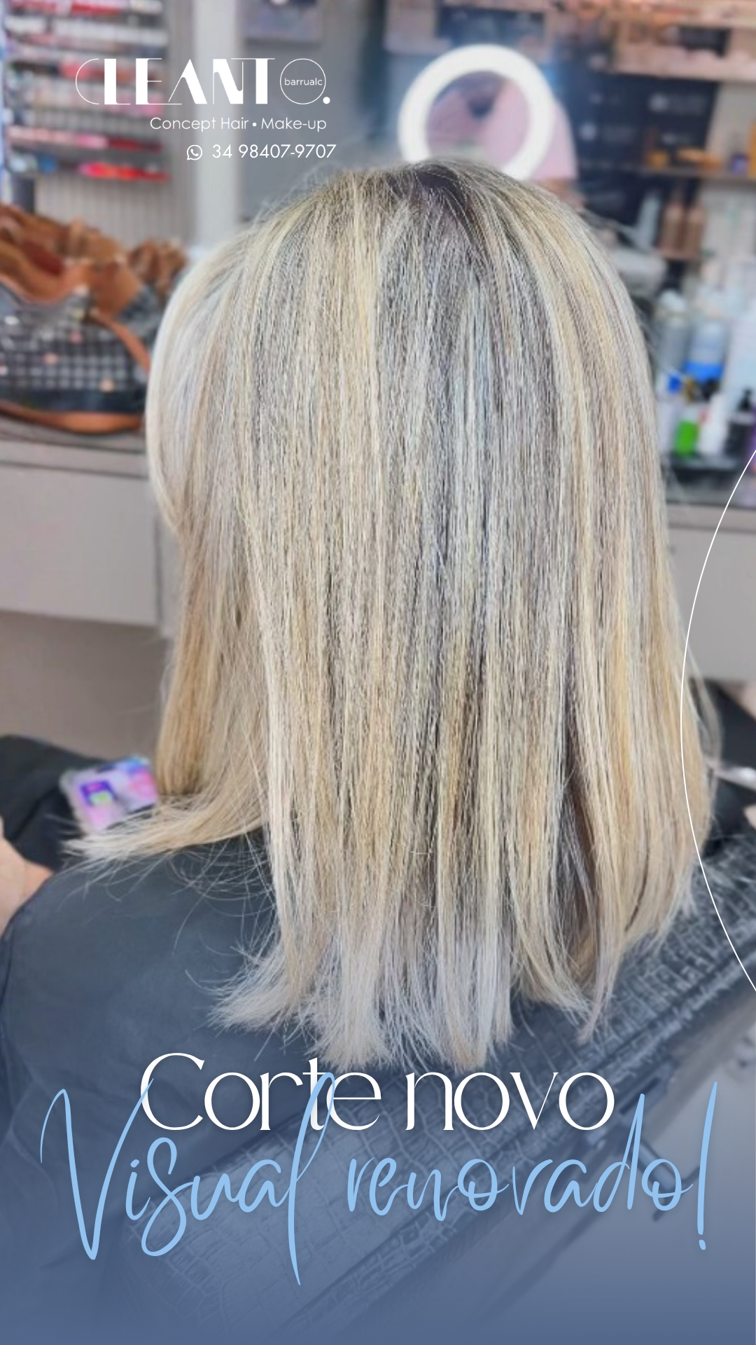 Um corte muda mais do que só o comprimento do cabelo. Corte novo, visual renovado. Às vezes o cabelo não precisa de mil mudanças, precisa do ajuste certo!