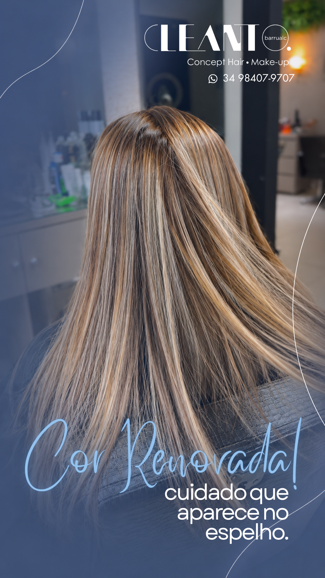 Cor renovada, visual renovado! O resultado fica mais bonito, mais marcante e com acabamento de salão de verdade! Cabelo Perfeito