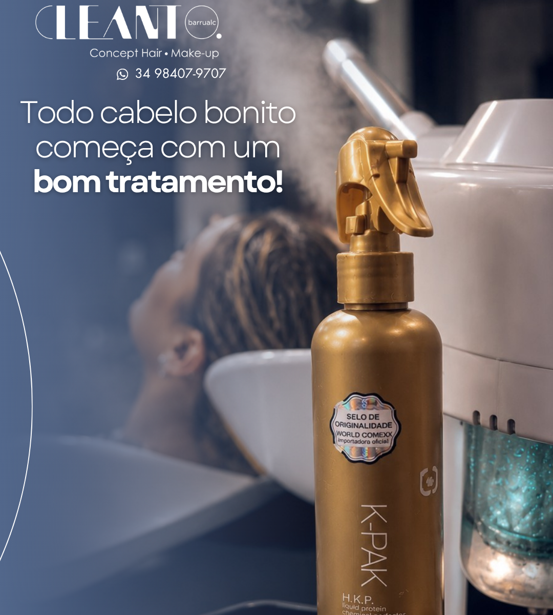 Tratamento e Hidratação. gende seu horário e comece a cuidar do seu cabelo do jeito certo. O melhor resultado sempre começa pelo tratamento!