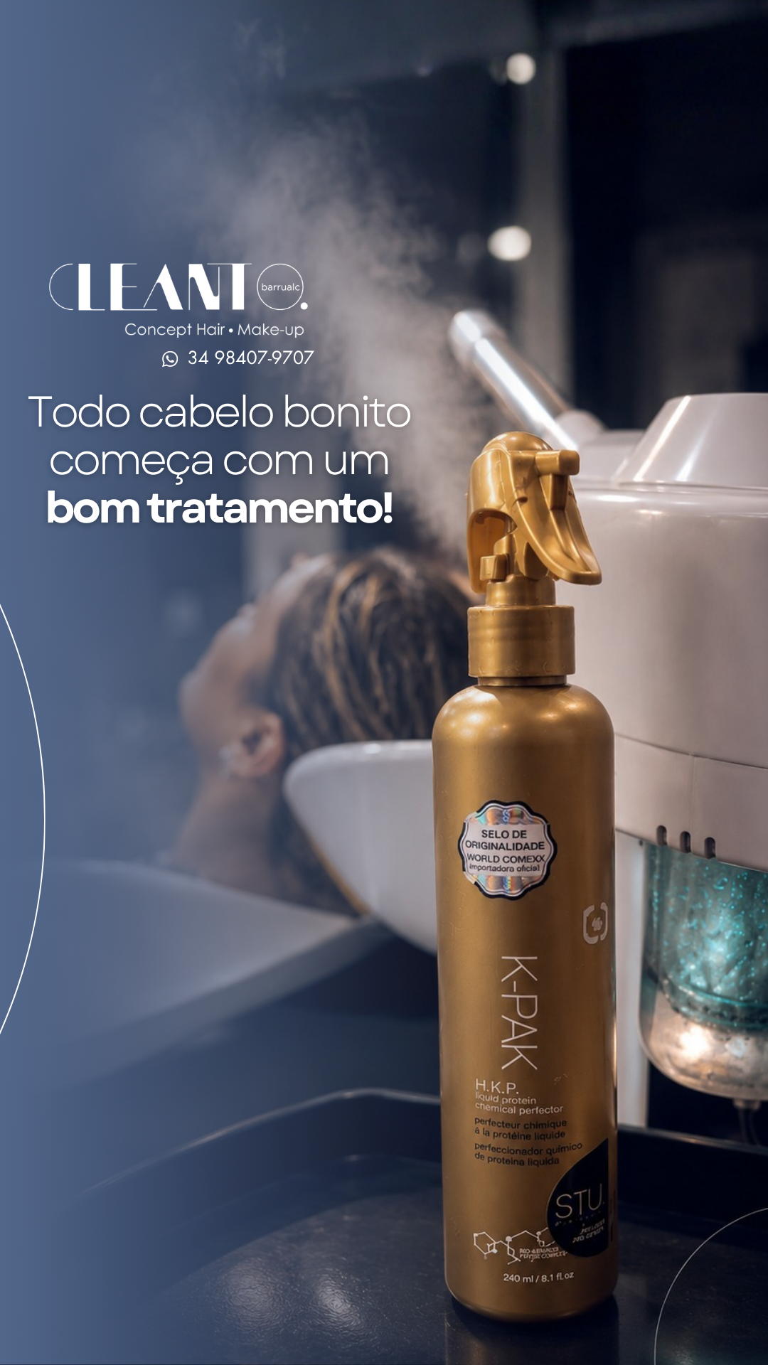 Tratamento e Hidratação. gende seu horário e comece a cuidar do seu cabelo do jeito certo. O melhor resultado sempre começa pelo tratamento!