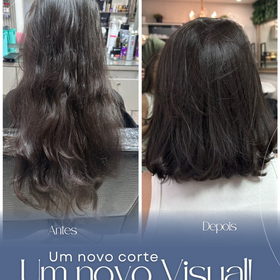 Um novo corte. Um novo Visual ! Às vezes, um bom corte é tudo o que o seu cabelo precisa!