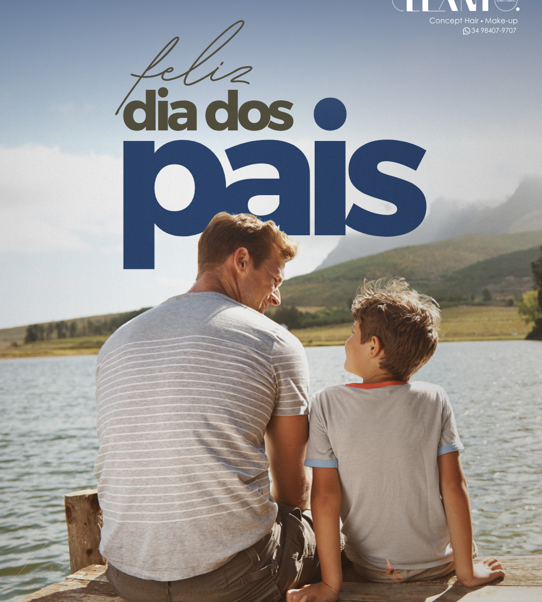 Feliz Dia dos Pais. Pai é presença. É cuidado. É exemplo.