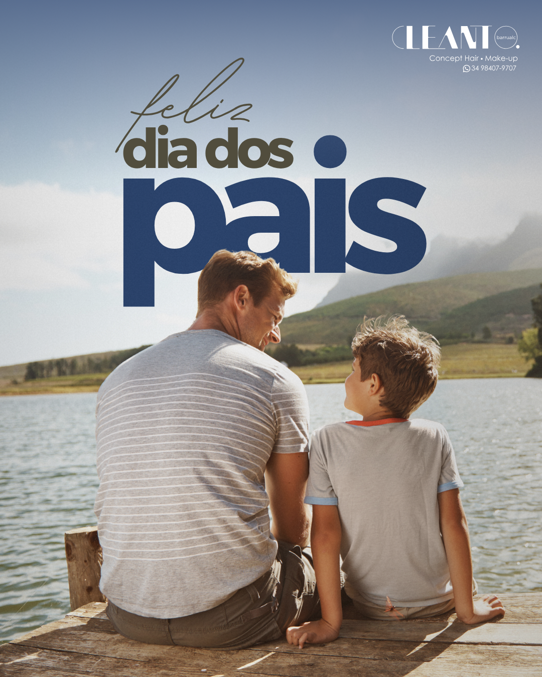 Feliz Dia dos Pais. Pai é presença. É cuidado. É exemplo.