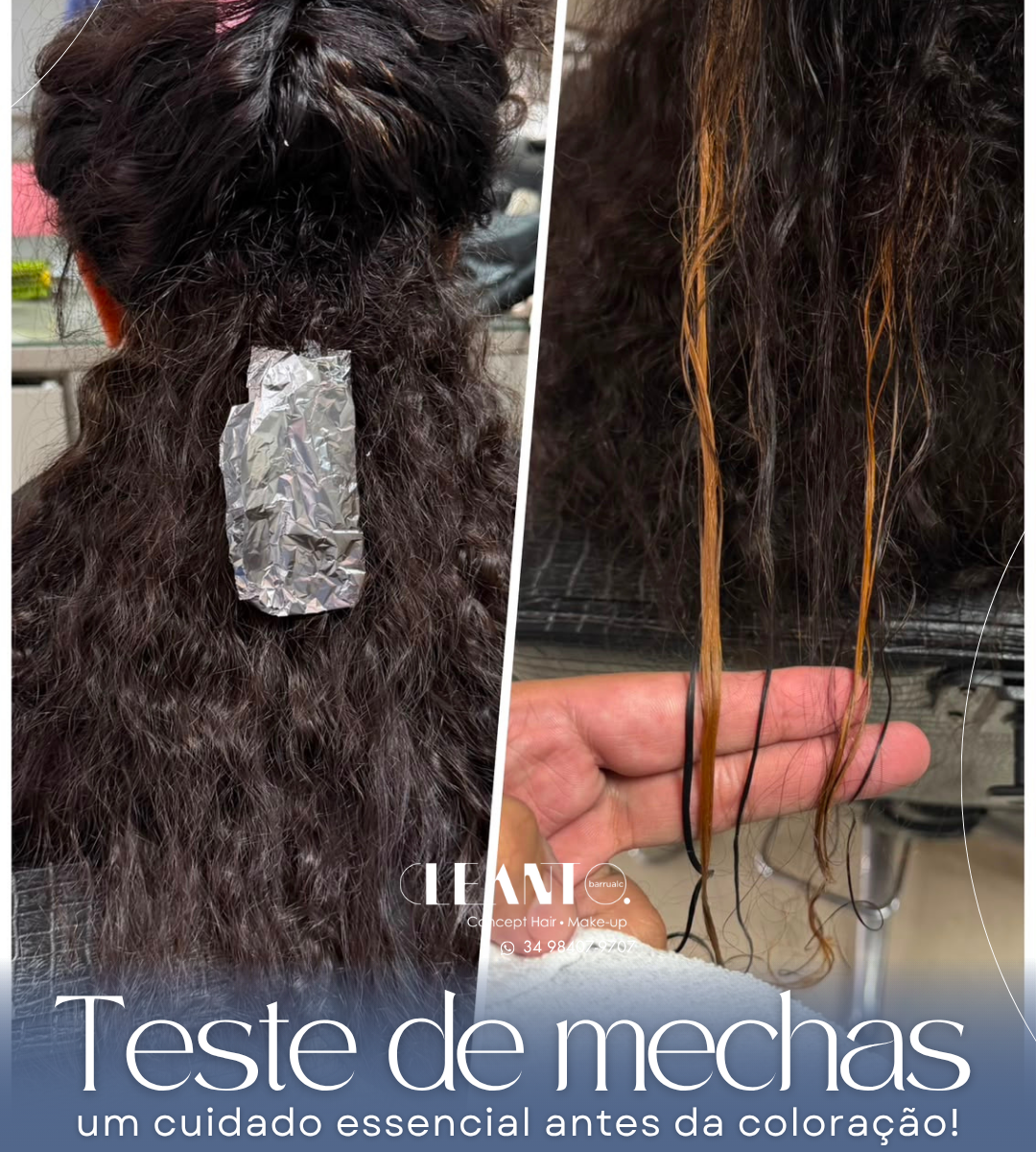 Teste de mechas: um cuidado essencial antes da coloração. Antes de transformar a cor, é importante entender como o seu cabelo está.
