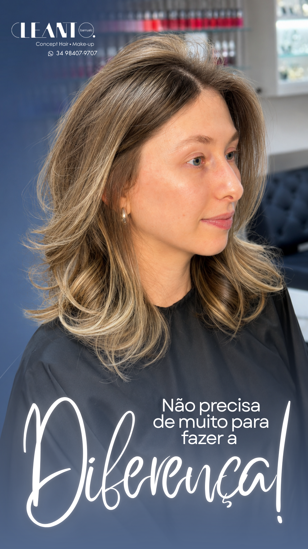 O brilho muda tudo Porque cabelo bem cuidado não passa despercebido. Ele chama atenção pelo brilho, pelo movimento e pela forma como valoriza ainda mais a beleza de quem usa.
