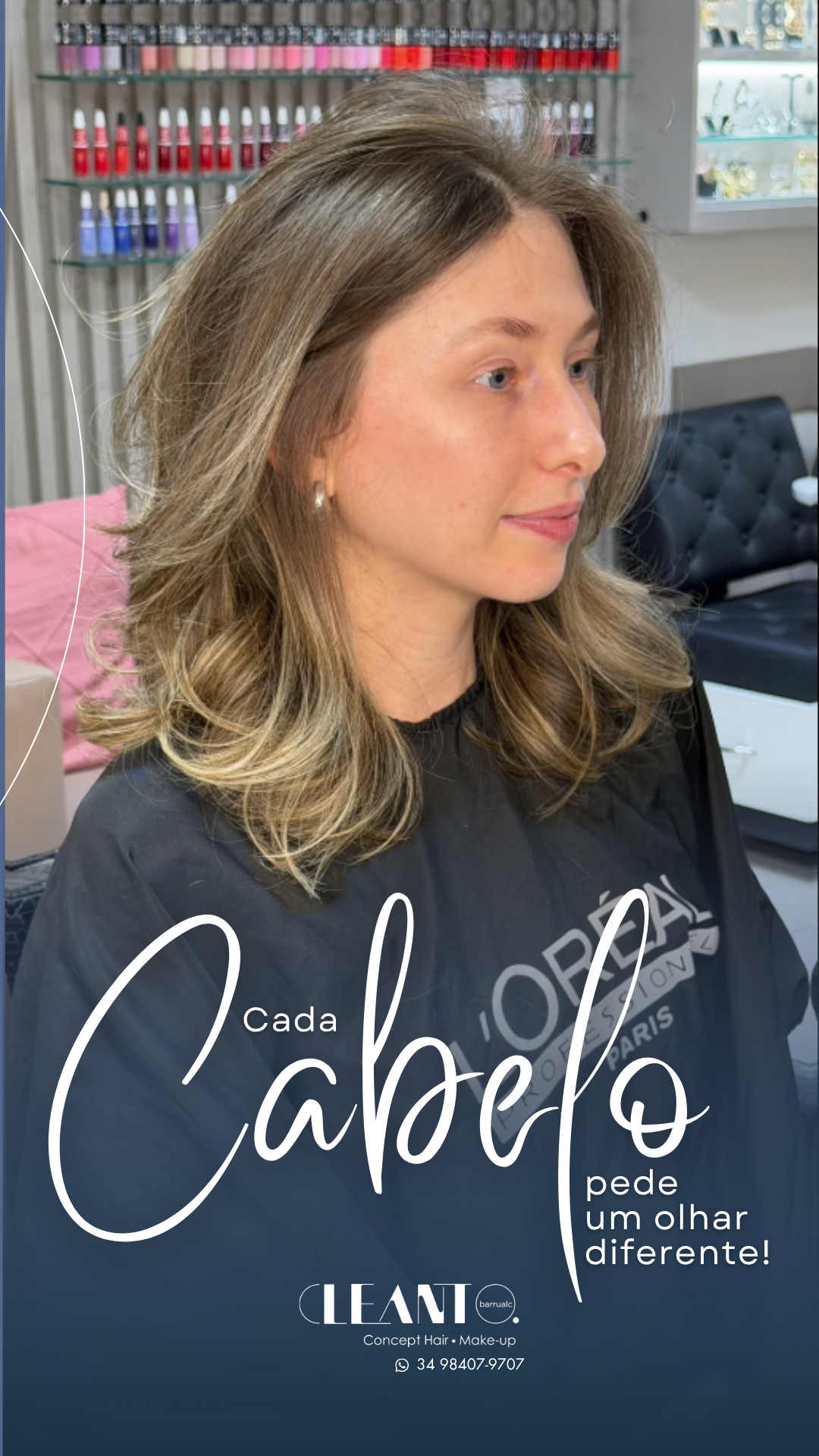 Cada cabelo pede um olhar diferente. É essa atenção aos detalhes que ajuda a construir um visual que combina com o cabelo, com o estilo.