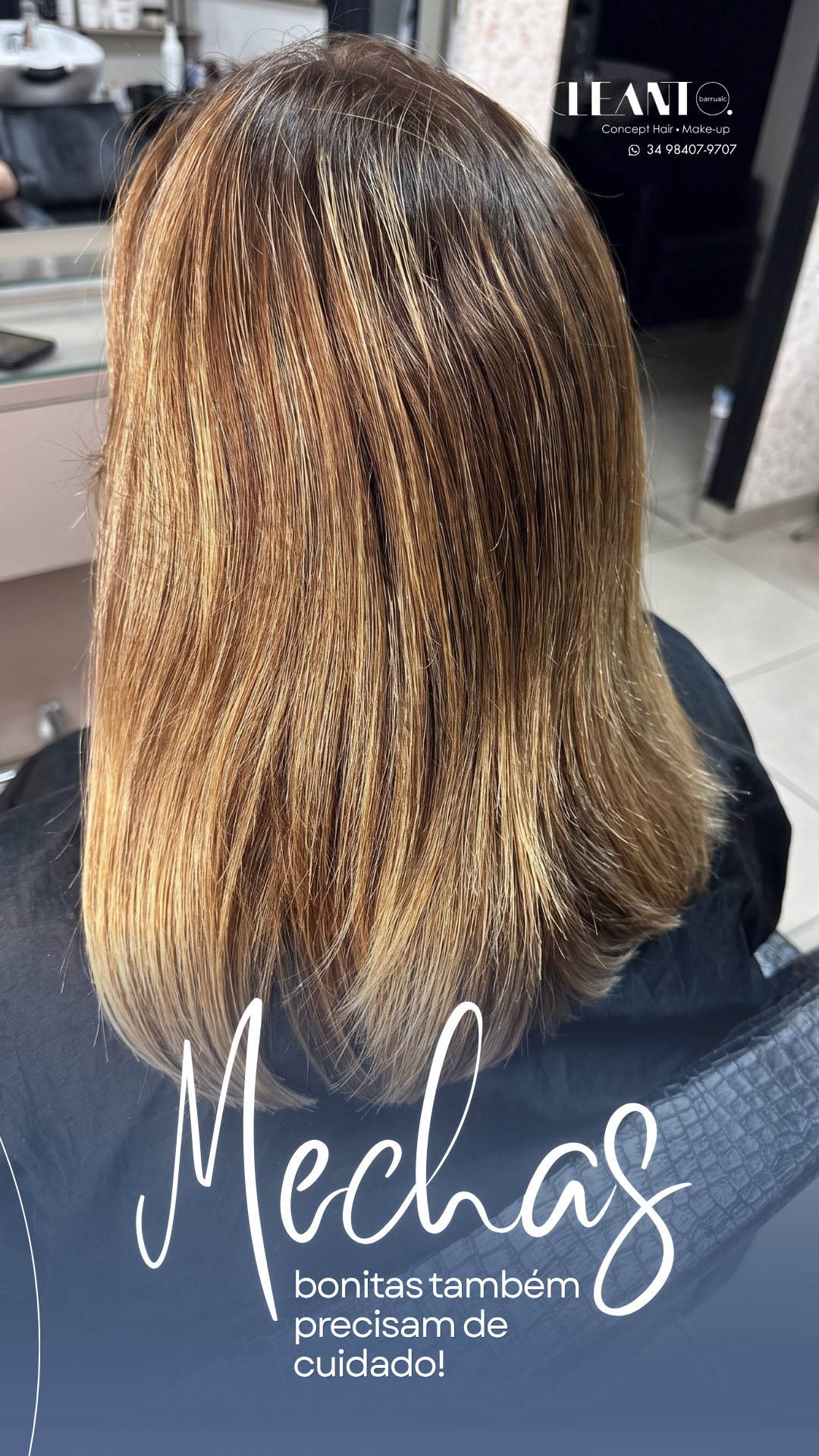 Mechas bonitas também precisam de cuidado! Cada etapa contribui para que os fios continuem com uma aparência cuidada e para que o resultado das mechas permaneça bonito por mais tempo.