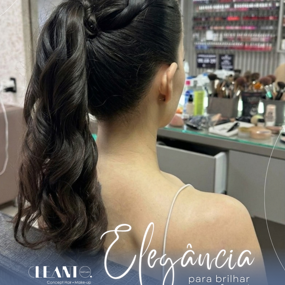 Penteado É uma ótima escolha para festas, formaturas, casamentos e eventos em que você quer uma produção elegante, confortável e com personalidade. Preso, elegante e sem perder o movimento!