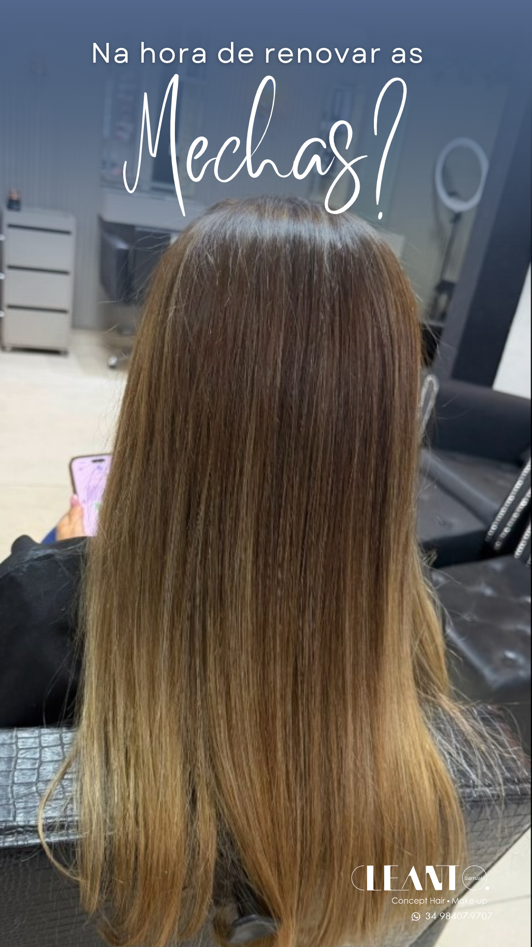Retoque Suas mechas cresceram? Talvez seja hora de renovar a iluminação!